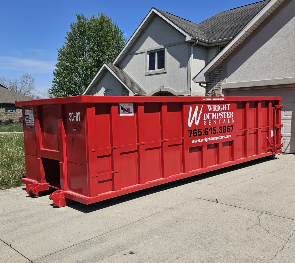 30 yard dumpster price block pic