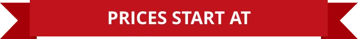 An image of a red banner with the text "PRICES START AT"