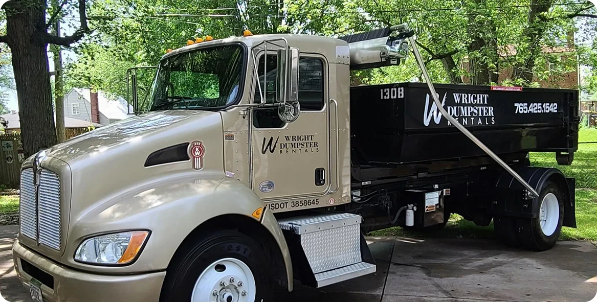 Wright Dumpster trailer truck
