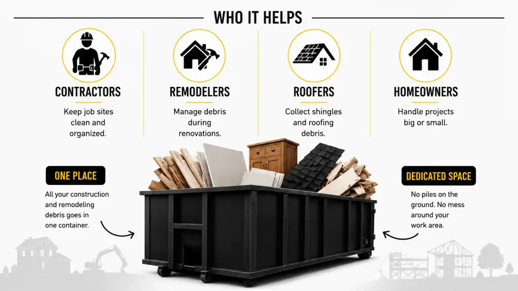 Dumpster Rental for Remodeling and Construction Debris