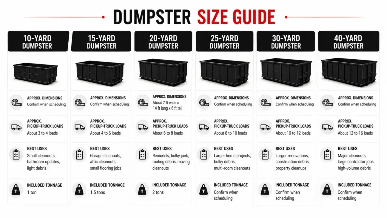 How to Avoid Picking the Wrong Dumpster Size